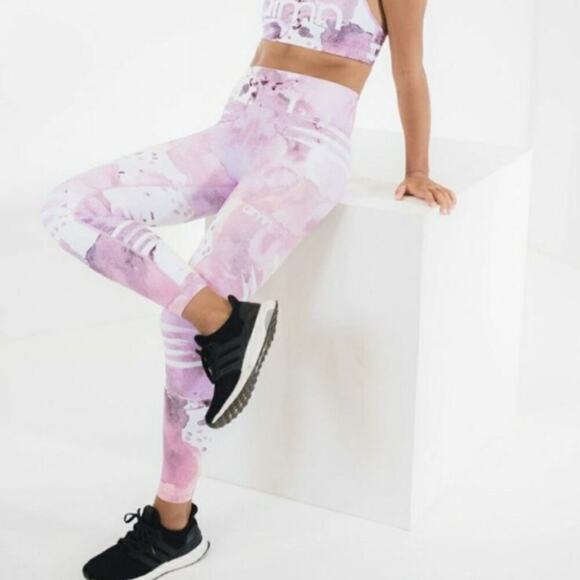 Aimn | Brave Spirit Abstract Watercolor Workout Compression Leggings Small - Picture 1 of 9